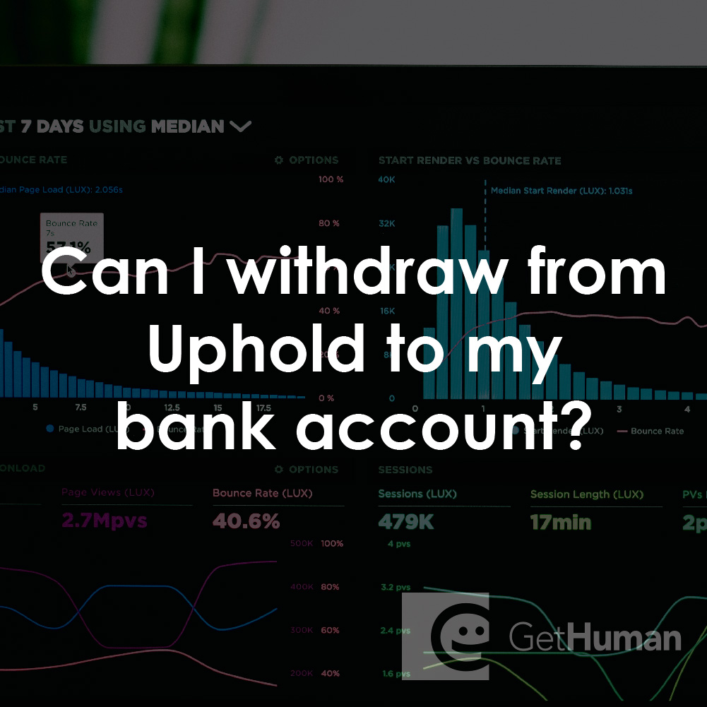 Can I Withdraw from Uphold to My Bank Account?