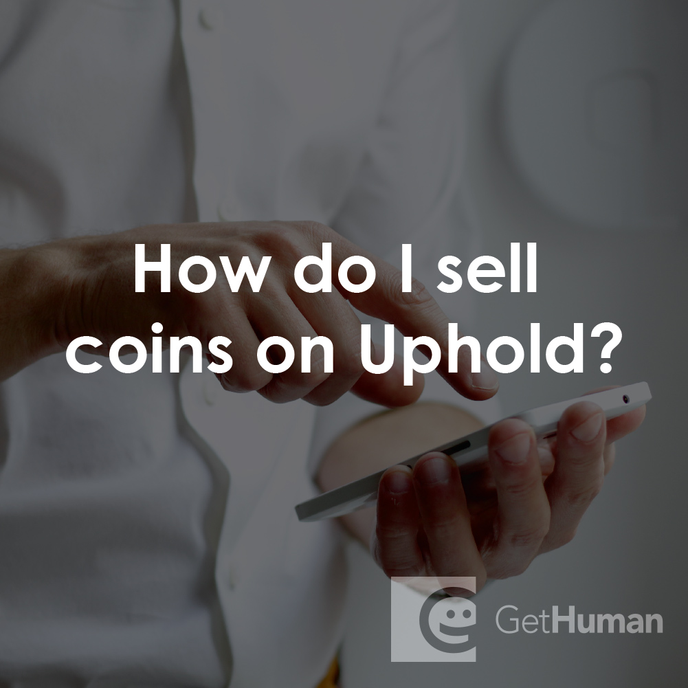 How Do I Sell Coins on Uphold?