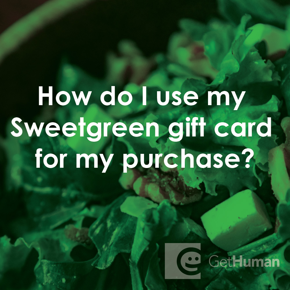How Do I Use My Sweetgreen Gift Card for My Purchase?