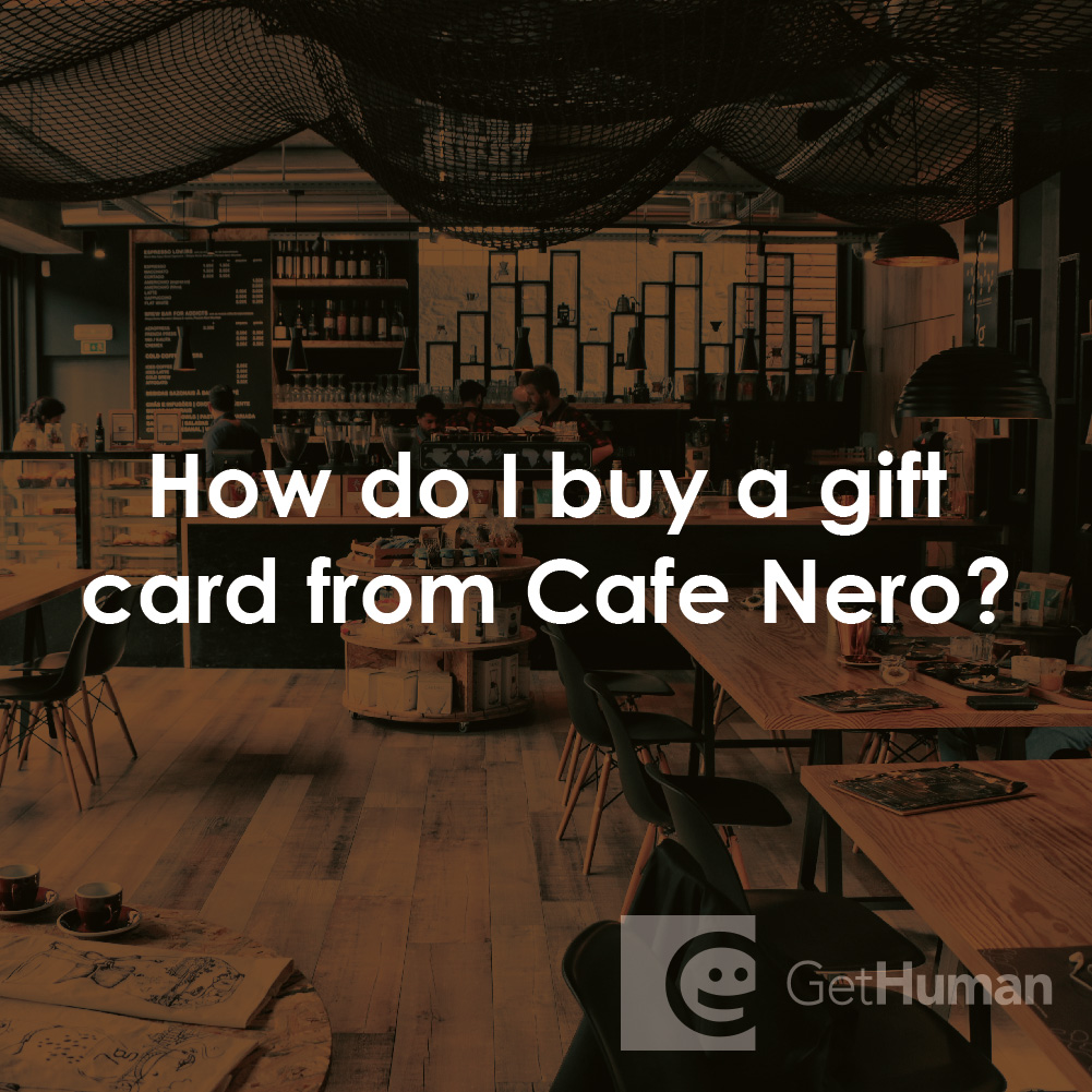 How Do I Buy a Gift Card from Caffe Nero?