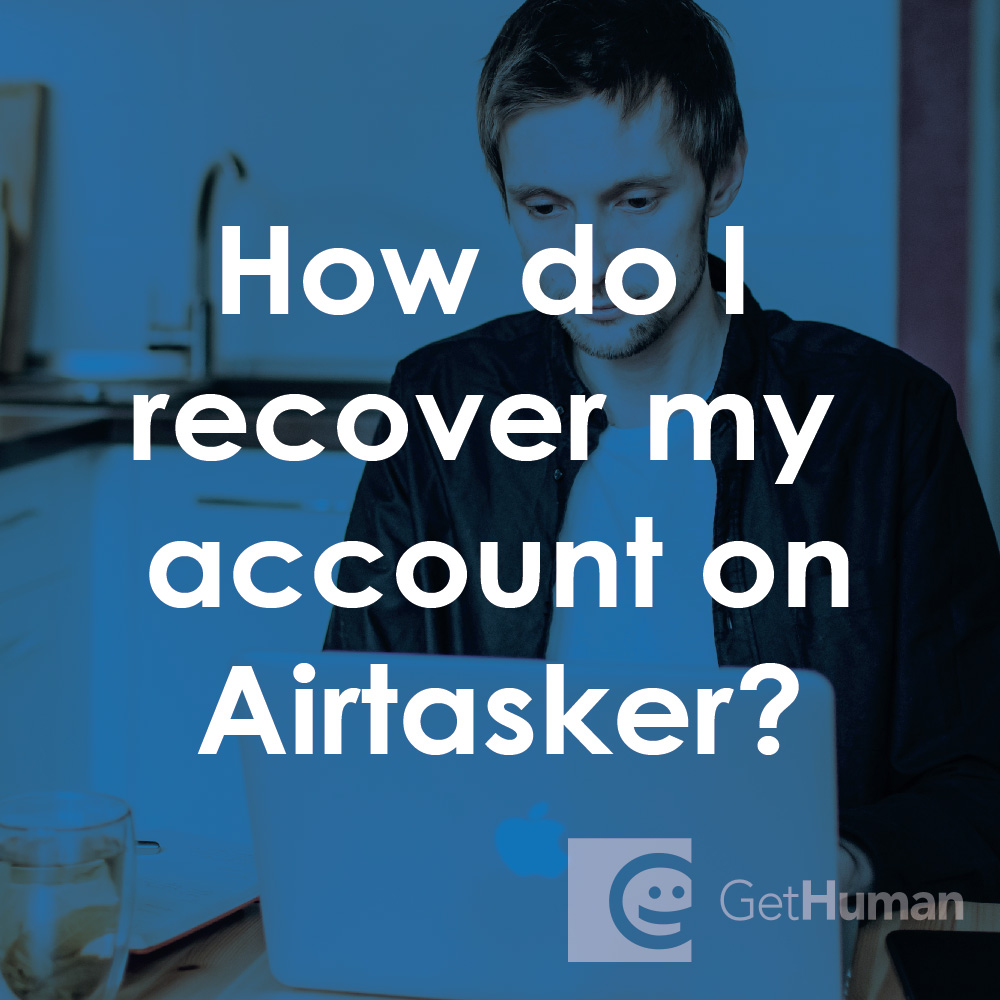 How do I recover my account on Airtasker?