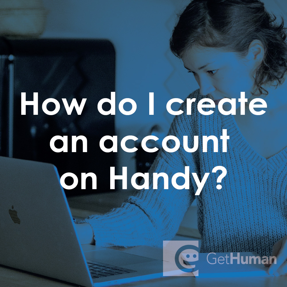 How do I create an account on Handy?