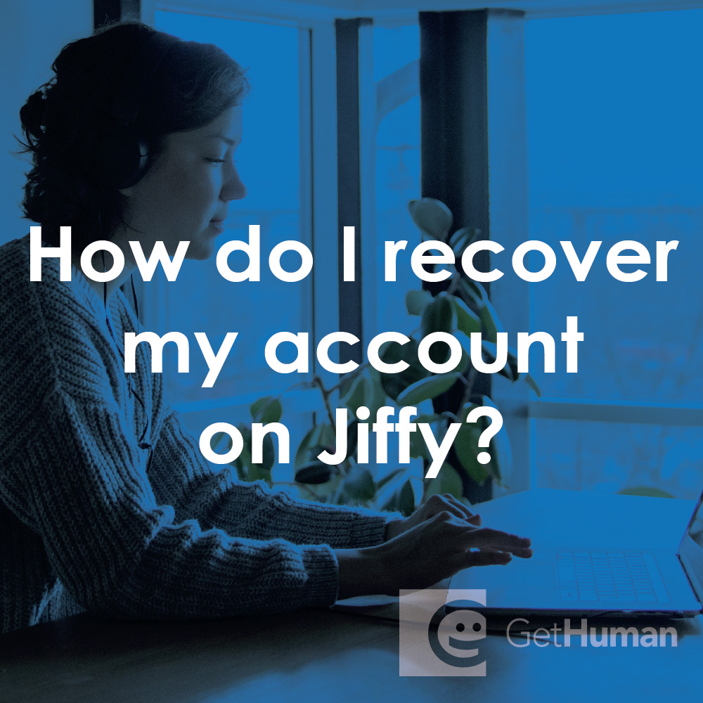How do I recover my account on Jiffy?