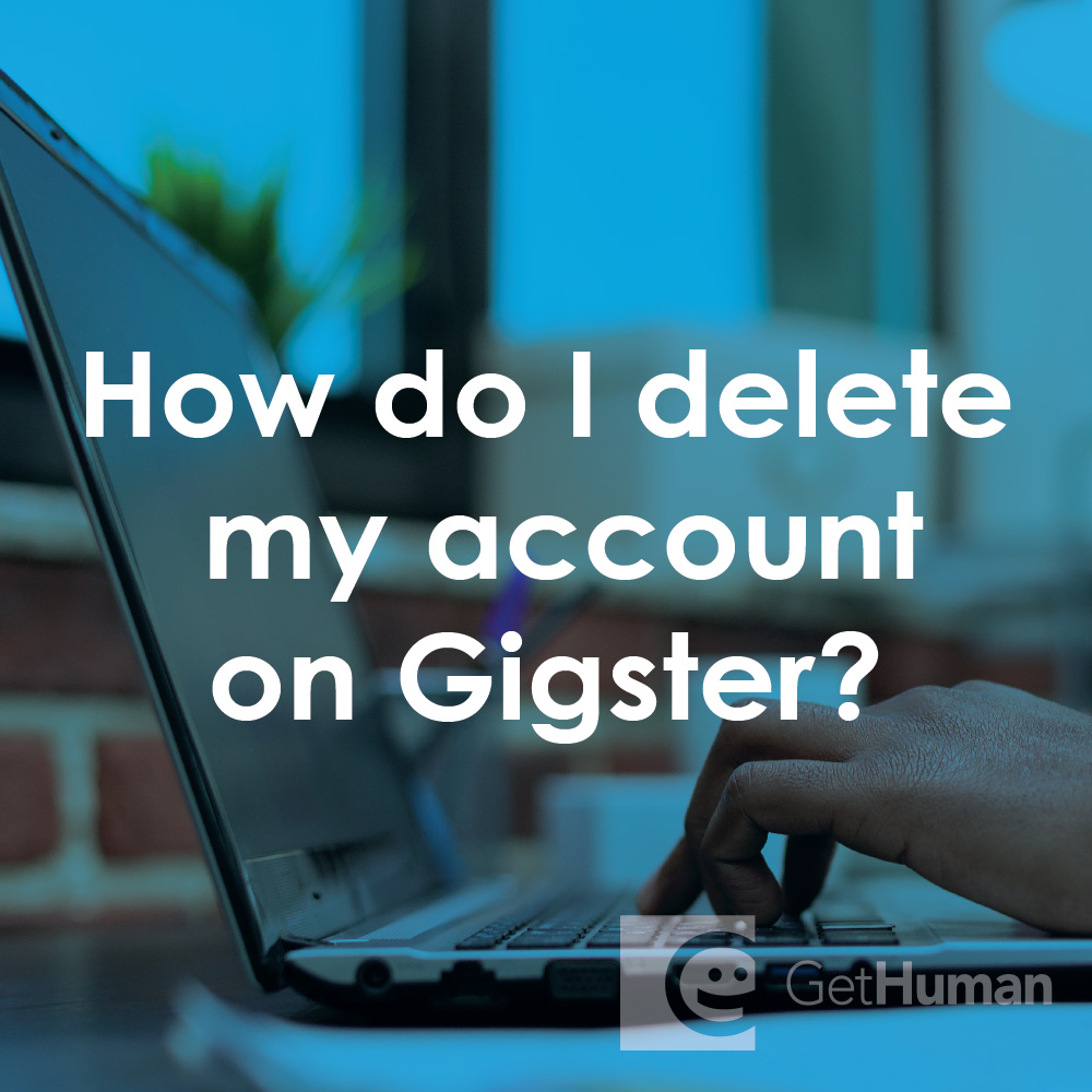 How do I delete my account on Gigster?