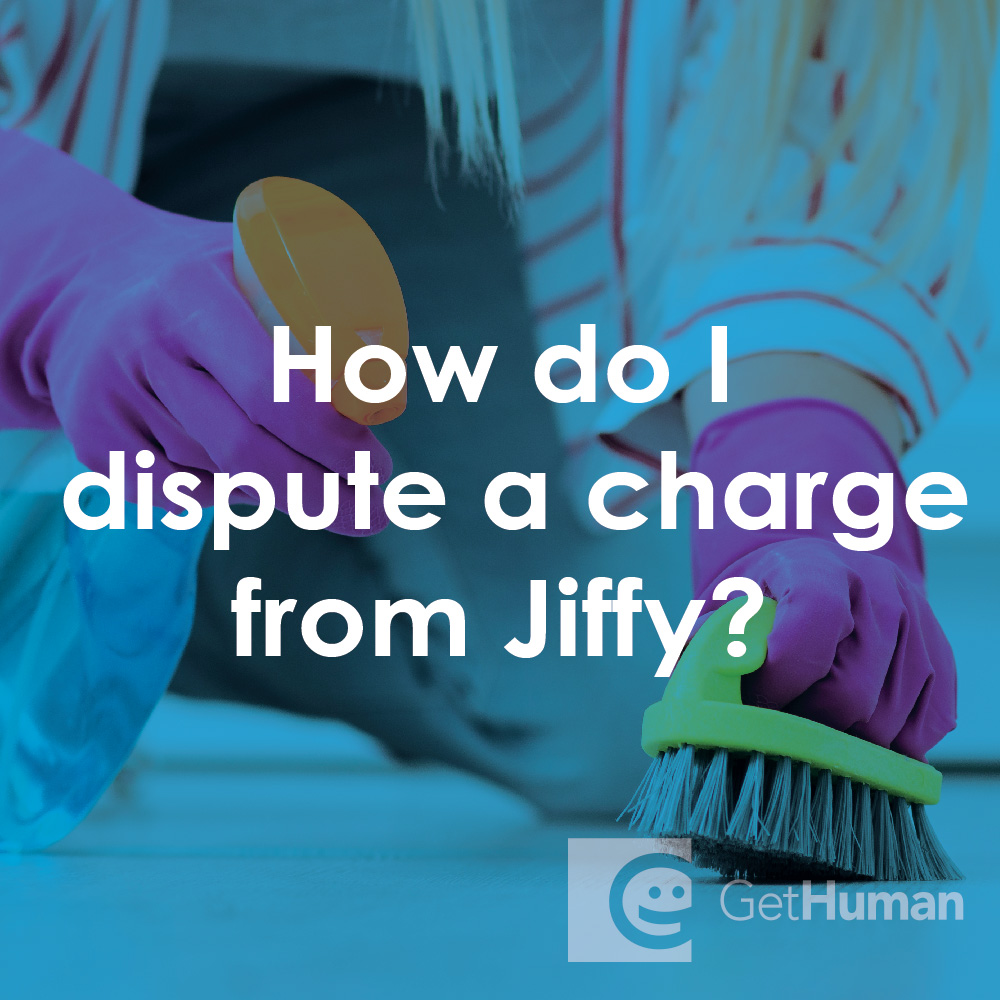 How do I dispute a charge from Jiffy?