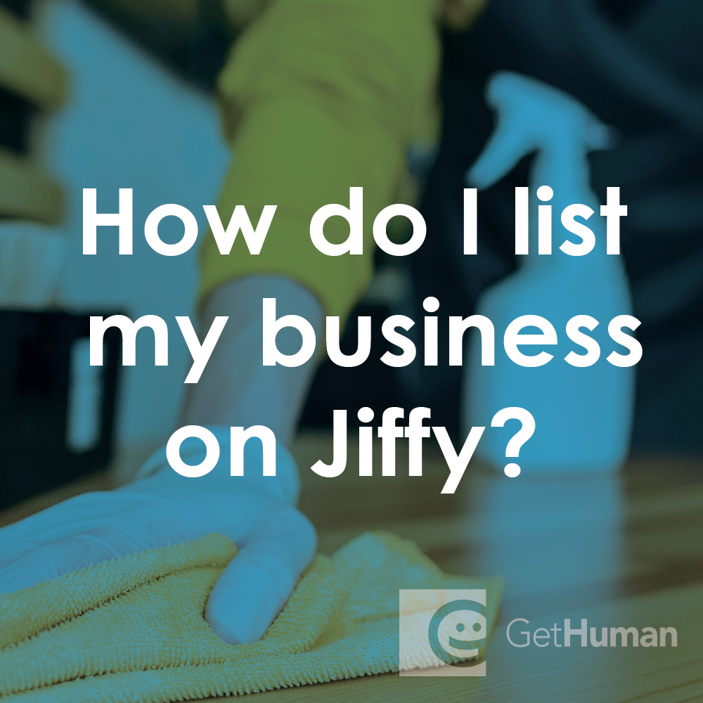 How do I list my business on Jiffy?