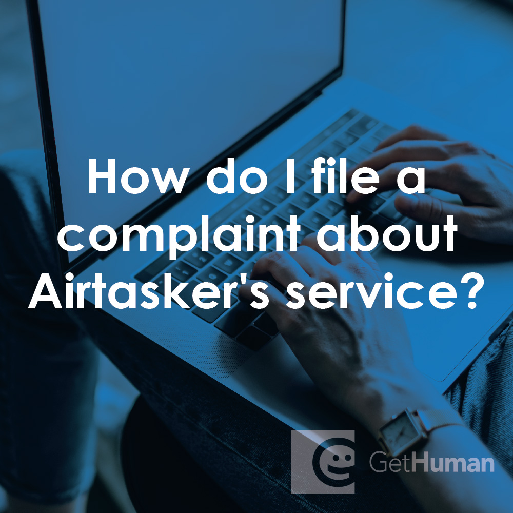 How do I file a complaint about Airtasker's service?