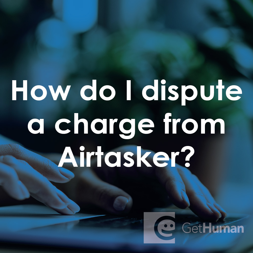 How do I dispute a charge from Airtasker?