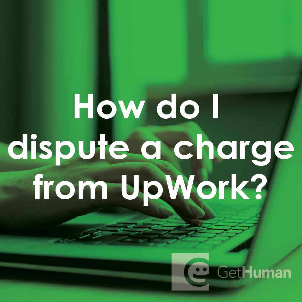 How do I dispute a charge from UpWork?
