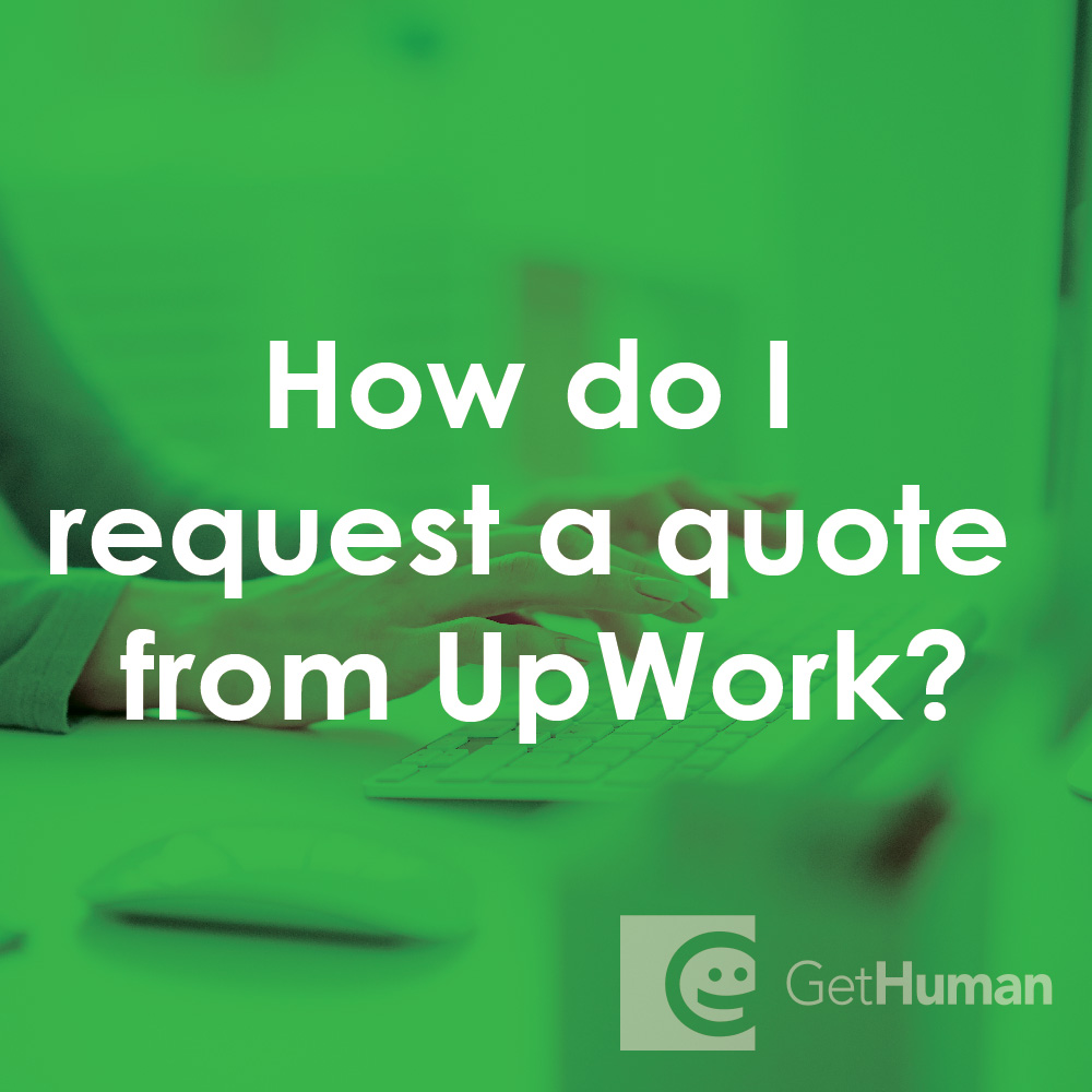 How do I request a quote from UpWork?