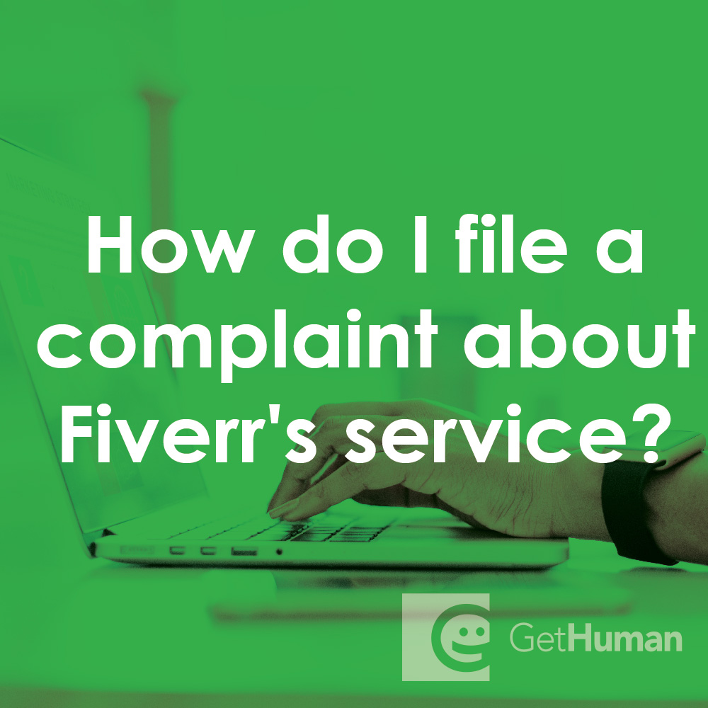 How do I file a complaint about Fiverr's service?