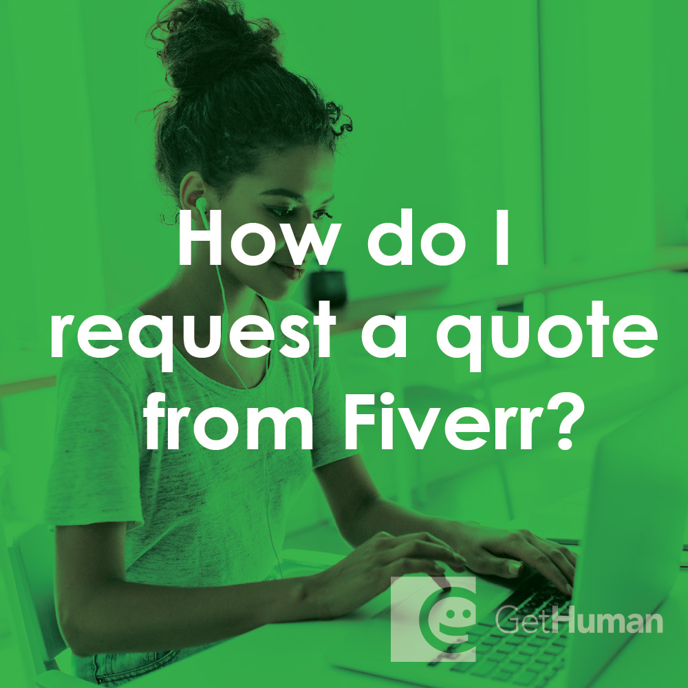 How do I request a quote from Fiverr?