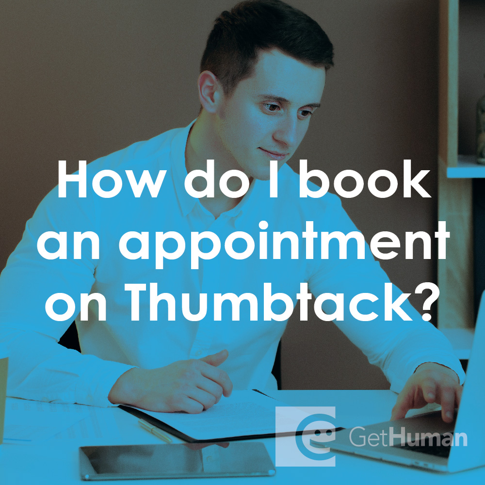 How do I book an appointment on Thumbtack?